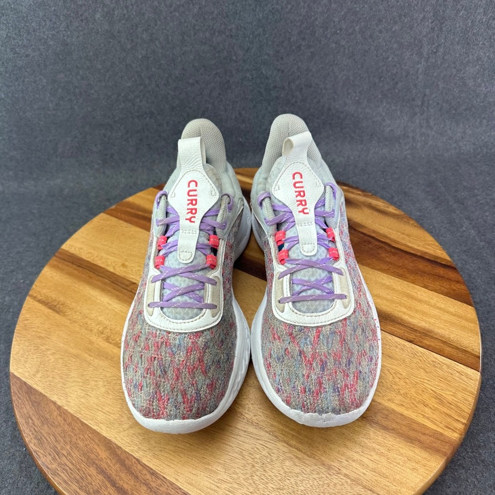 Under Armour Curry Flow 9 For The W Shoes Mens 9.5 Multi Color Low Top Sneakers - Picture 5 of 16